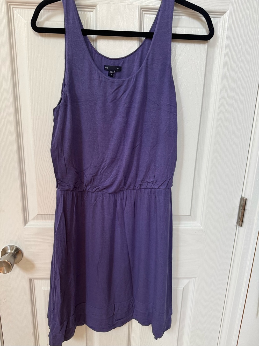 GAP Sleeveless Lavender Midi Dress with Elastic Waistband
